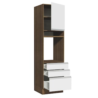 Foto 5 | Foto 5 | Mueble de Cocina para Horno Madesa Glamy Blanco 1 Puerta y 3 Cajones