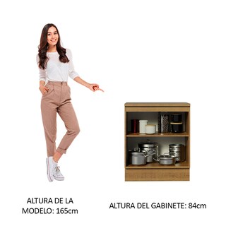 Foto 4 | Foto 4 | Mueble de Cocina Madesa Glamy 70 cm 2 Puertas Marrón