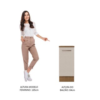 Foto 5 | Foto 5 | Mueble de Cocina Madesa Agata 35 cm 1 Puerta Marrón