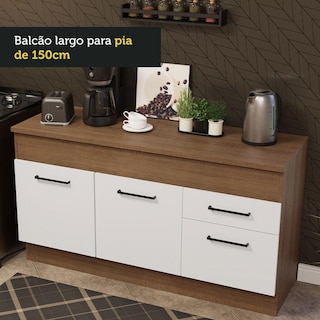 Foto 6 | Foto 6 | Mueble de Cocina Madesa Agata 150 cm para Fregadero con Encimera