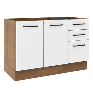 Foto 1 | Foto 1 | Mueble de Cocina para Fregadero Madesa Agata 2 Puertas y 3 Cajones Marrón