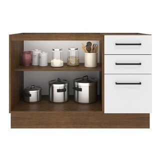 Foto 3 | Foto 3 | Mueble de Cocina para Fregadero Madesa Agata 2 Puertas y 3 Cajones Marrón