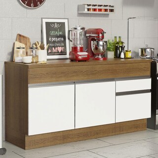 Foto 2 | Foto 2 | Mueble de Cocina para Fregadero Madesa Glamy 150 Cm 2 Puertas y 2 Cajones Blanco