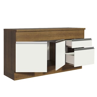 Foto 4 | Foto 4 | Mueble de Cocina para Fregadero Madesa Glamy 150 Cm 2 Puertas y 2 Cajones Blanco