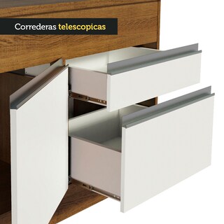 Foto 6 | Foto 6 | Mueble de Cocina para Fregadero Madesa Glamy 150 Cm 2 Puertas y 2 Cajones Blanco