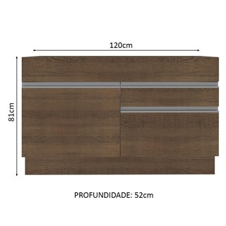 Foto 2 | Foto 2 | Mueble para Cocina Madesa Glamy Marrón
