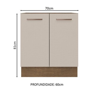 Foto 2 | Foto 2 | Mostrador de Cocina Agata Madesa 70x60cm con 2 Puertas