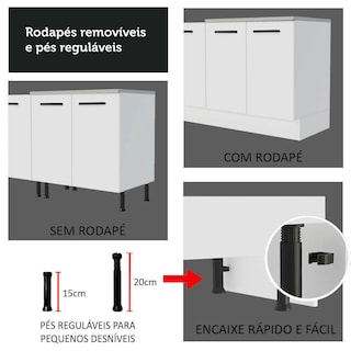 Foto 7 | Foto 7 | Mueble de Cocina Agata 40x60 cm con 1 Puerta y Amplio Espacio Interior