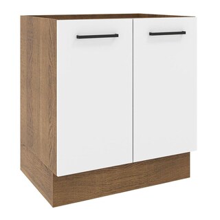 Foto 1 | Foto 1 | Mueble de Cocina Madesa Agata 70 x 60 cm 2 Puertas sin Tablero Marrón y Blanco