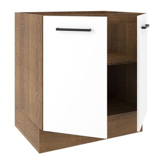 Foto 4 | Foto 4 | Mueble de Cocina Madesa Agata 70 x 60 cm 2 Puertas sin Tablero Marrón y Blanco