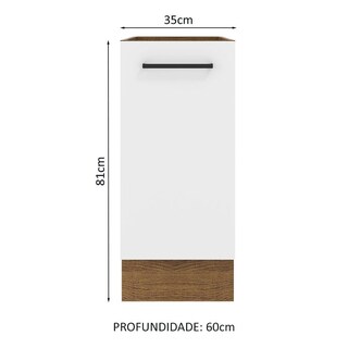 Foto 2 | Foto 2 | Gabinete Inferior Madesa Agata Blanco 81 cm