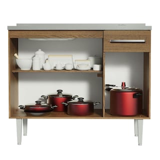 Foto 4 | Foto 4 | Mueble para Cocina Madesa Marrón de 105 Cm