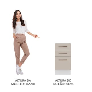 Foto 4 | Foto 4 | Mueble para Cocina Madesa Ágata Blanco 40 x 60 cm