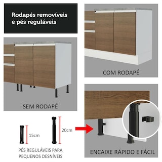Foto 8 | Foto 8 | Mueble de Cocina para Horno y Microondas Madesa Glamy 60 x 60 cm