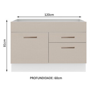 Foto 5 | Foto 5 | Mueble para Cocina Madesa Agata Beige