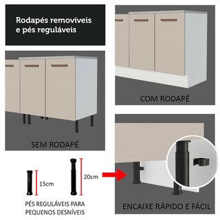 Foto 7 | Foto 7 | Mueble para Cocina Madesa Agata Beige