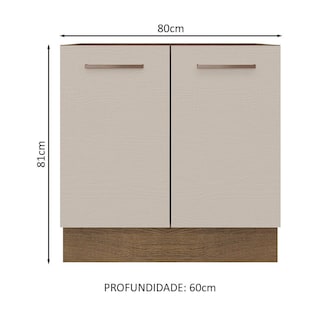 Foto 2 | Foto 2 | Mueble de cocina Agata 80x60cm con 2 puertas y estante interno