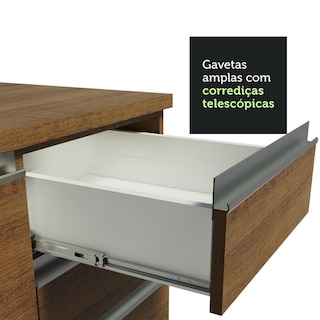 Foto 8 | Foto 8 | Mueble de Cocina Madesa Glamy 150 cm 2 Cajones 2 Puertas sin Tablero ni Fregadero Marrón
