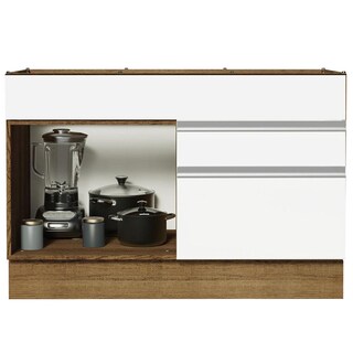 Foto 3 | Foto 3 | Mueble de Cocina 120 x 60 cm 1 Puerta 2 Cajones sin Tablero Glamy Madesa