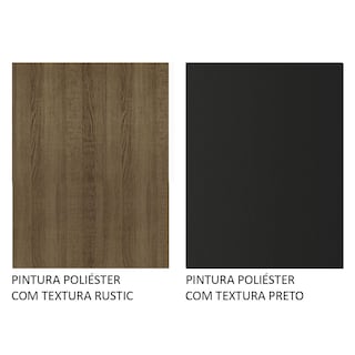 Foto 7 | Foto 7 | Mueble De Cocina 3 Puertas Y 1 Cajón 105cm Emilly Madesa - Marron/negro