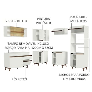 Foto 4 | Foto 4 | Gabinete de Cocina Integral Completa de Esquinero Madesa 402 cm Reims Blanco 01