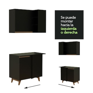 Foto 6 | Foto 6 | Cocina Integral Madesa GCRM4020048N Negra de 402 Cm