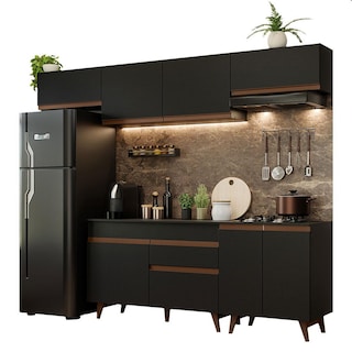 Foto 1 | Foto 1 | Cocina Integral Madesa GRRM2600108N Negra 260 Cm