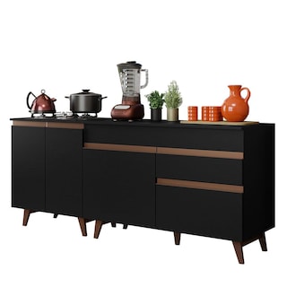 Foto 1 | Foto 1 | Mueble para Cocina Madesa Negro de 4 Puertas