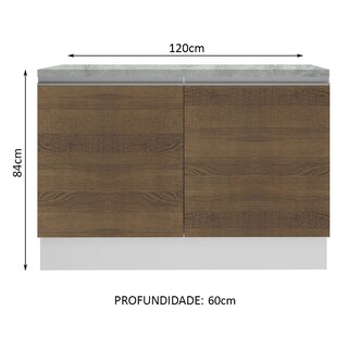 Foto 5 | Foto 5 | Alacena Madesa G221209BGLCT Marrón 2 Puertas