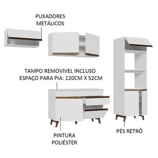 Foto 7 | Foto 7 | Cocina Completa Integral Madesa 260 cm Reims Blanca