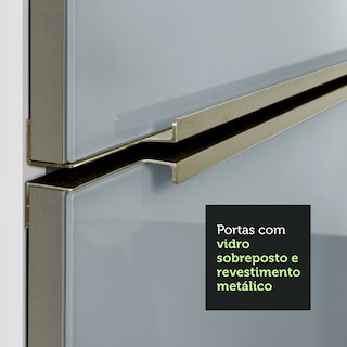 Foto 7 | Foto 7 | Kit de 2 Balcones de Cocina Madesa Lux Blanco con Gris 4 puertas y 3 cajones