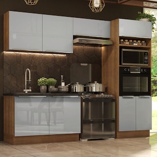 Foto 1 | Foto 1 | Cocina Integral Completa Madesa Lux Rústico Gris 270 cm