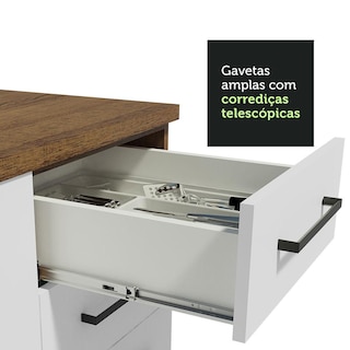 Foto 8 | Foto 8 | Gabinete de Fregadero para Cocina Madesa Agata Rustic/Blanco 2 Puertas y 3 Cajones - con Encimera