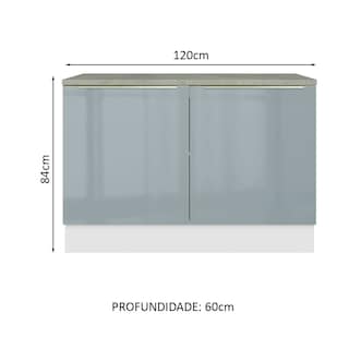 Foto 2 | Foto 2 | Gabinete para Fregadero Madesa Gris de 2 Puertas