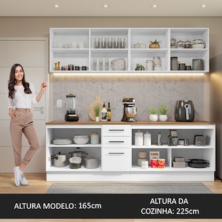 Foto 4 | Foto 4 | Cocina Completa Madesa Agata 240 cm Blanco Rústico