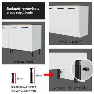 Foto 8 | Foto 8 | Cocina Completa Madesa Agata 240 cm Blanco Rústico