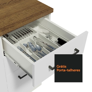 Foto 7 | Foto 7 | Gabinete De Cocina Integral Madesa De 220 Cm X 60 Cm Agata Blanco/Rústico 02