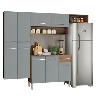 Foto 2 | Foto 2 | Gabinete de Cocina Integral Madesa Emilly Fit Rústico/Gris