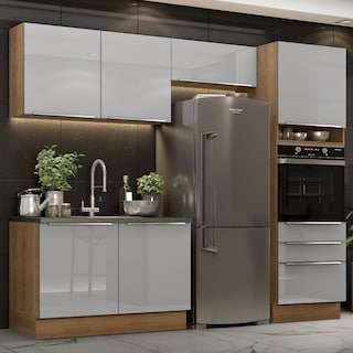 Foto 1 | Foto 1 | Gabinete de Cocina Integral Completa Madesa Lux Rústico/Gris