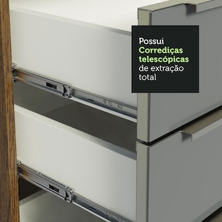 Foto 6 | Foto 6 | Gabinete de Cocina Integral Completa Madesa 260 cm Lux Rústico Gris 07