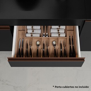 Foto 6 | Foto 6 | Cocina Integral Madesa GRRM3100028N Negra de 310 Cm
