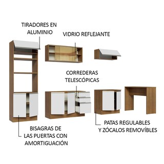 Foto 4 | Foto 4 | Cocina Integral Madesa GRGL3150016E Blanca 315 Cm
