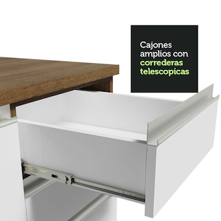 Foto 8 | Foto 8 | Cocina Integral Madesa GRGL3150016E Blanca 315 Cm