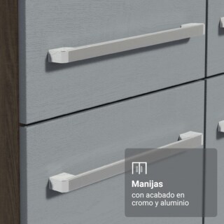 Foto 6 | Foto 6 | Gabinete de Cocina Integral Madesa Emilly Pop Rústico y Gris 229 cm