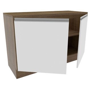 Foto 5 | Foto 5 | Gabinete Inferior de Cocina para Fregadero Madesa Glamy Rústico y Blanco 2 Puertas con Cubierta 120 x 60 cm