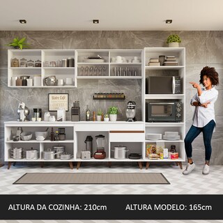 Foto 5 | Foto 5 | Gabinete de Cocina Integral Madesa Reims 01 Blanco 310 cm