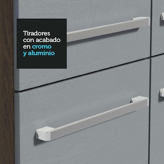 Foto 6 | Foto 6 | Gabinete de Cocina Integral Madesa Emilly Top Rústico y Gris 229 cm