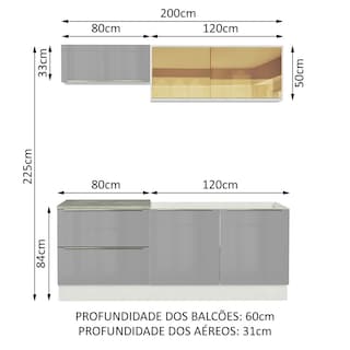 Foto 3 | Foto 3 | Cocina Integral Madesa Gris de 200 cm