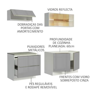 Foto 4 | Foto 4 | Cocina Integral Madesa Gris de 200 cm
