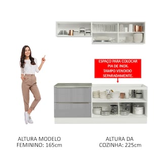 Foto 5 | Foto 5 | Cocina Integral Madesa Gris de 200 cm